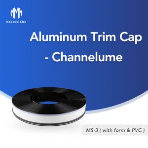 Черный цвет 50 метров профиля длины алюминиевого пластикового обнажает катушку письма канала пластиковую