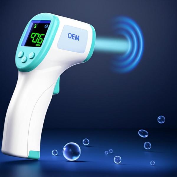 OEM Forehead Infrared Thermometer Non-contact Measurement Method with LCD Digital Display