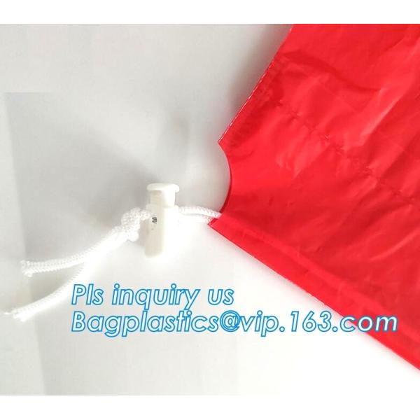 Biohazard Waste Disposal Bags Drawstring, Gallon Capacity, Medical Garbage Bags, High- Temperature Resistant