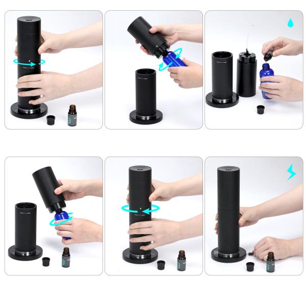 6 Watt Anodised Aluminum 300cbm Air Freshener Machine