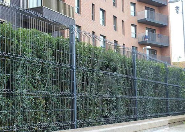 3d Curved 4m Metal Mesh Fence Security For Public Buildings