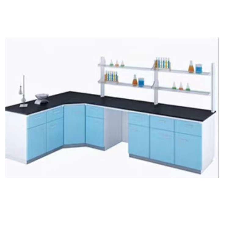 Customized Laboratory Accessories Aluminum Glass Lab Reagent Rack Heavy Duty With Power Sockets Setup