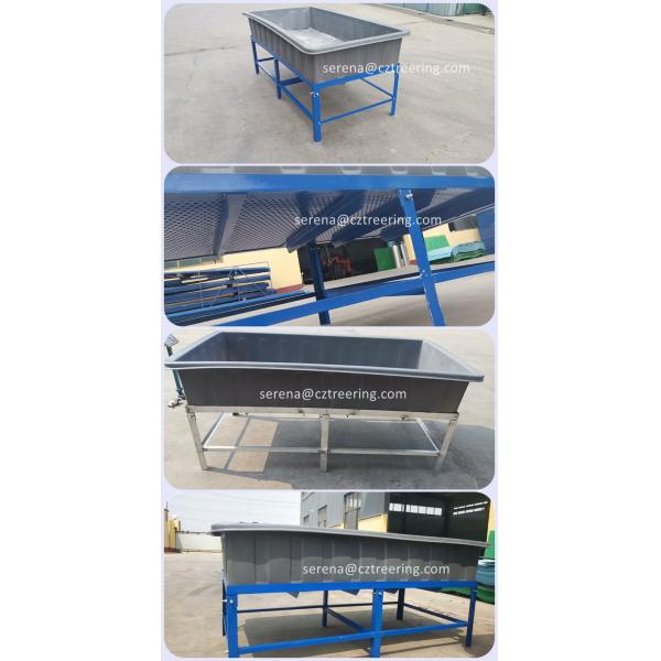 500L Rotomoulded PE Aquaponic Grow Media Bed With Standing For Vegetables Hydroponic