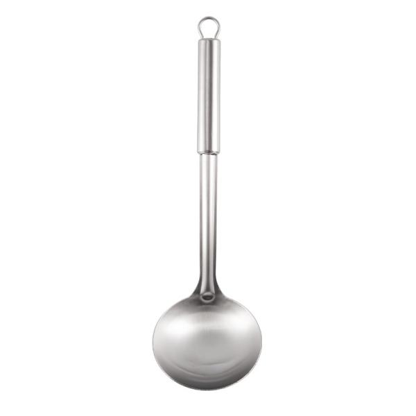 Stainless steel kitchen tool with stainless steel handle