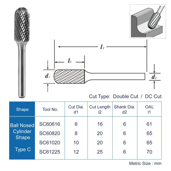 1/4 Die Grinder Diamond Burs Sharpening Bits Remove Burrs Machine for Wood Curving Carbide Burr