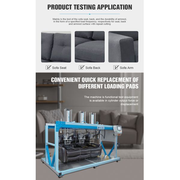 Furniture Sofa Fatigue Test Machine/Sofa Seat Durability Testing Machine