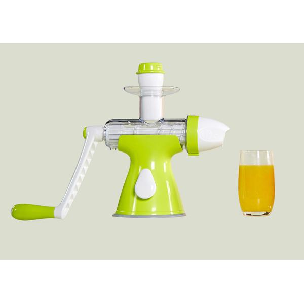 Hand Operated Cold Press Juice Maker , Slow Masticating Juicer No Noisy