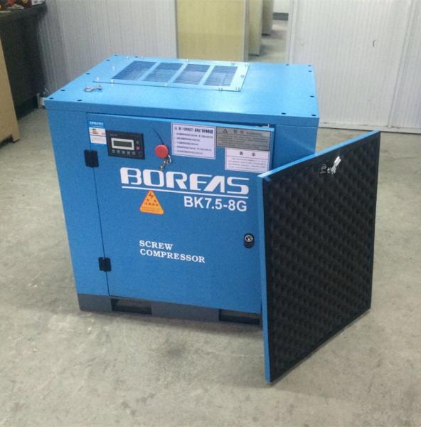 7.5KW 10HP dircect driven 116psi 42cfm low noise air cooling screw air compressor
