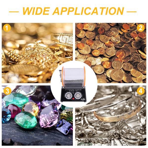 KT-2000 Jewelry Rotary Tumbler Polishing Machine