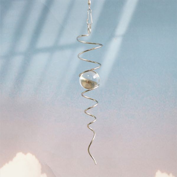 Sublimation Wind Spinner Tail Colorful Glass Beads Ornament For Sublimation Wind Spinner Window Garden Decoration