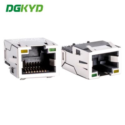 PCB Magnetic Jack With Megabit Transformer SMD SINK RJ45 Ethernet Connector KRJ-CB060YGZENL