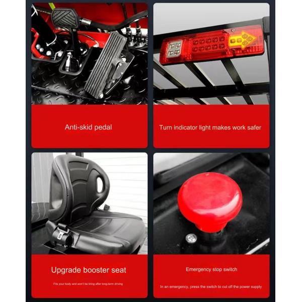 3 Ton Electric Forklift Equipped With Large Battery Capacity , Solid Tires 1.2M Fork Length