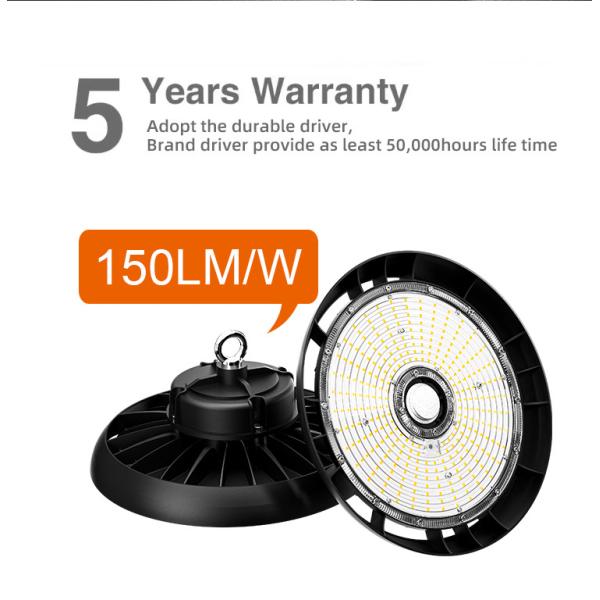 Мастер-класс Спортивные залы 50w 100w 150w 200w 300w Алюминиевая промышленность Снижаемая взрывостойкость IP65 НЛО LED High Bay Light