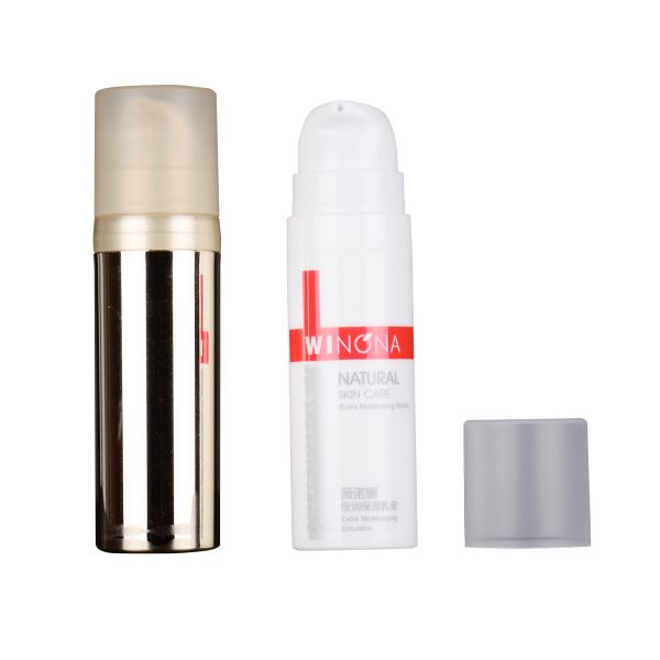 Botellas de loción vacías sin aire de 15 ml con bomba de color ecológico personalizado (MC-223)