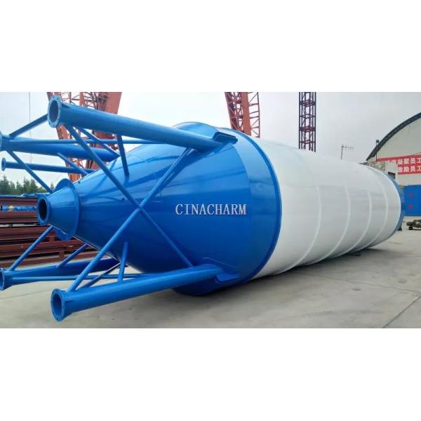 50-100 Ton Cement Storage Silo Steel Thickened Cement Concrete Storage
