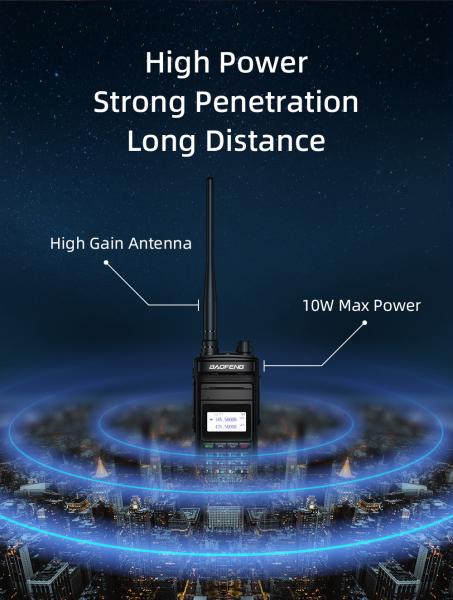 Baofeng P15UV radio UHF VHF à double sens avec fonction de brouillage