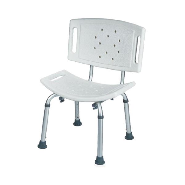 Bathroom Shower Chair Bath Seat with Back for Disabled