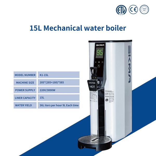 High Efficiency Boil Hot Water Machine Stainless Steel 15L Mechanical Operated Fast Boil Water Dispenser