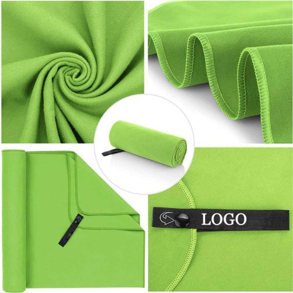 Custom Mesh Bag With Logo RPET Portable Microfiber Sports Towel
