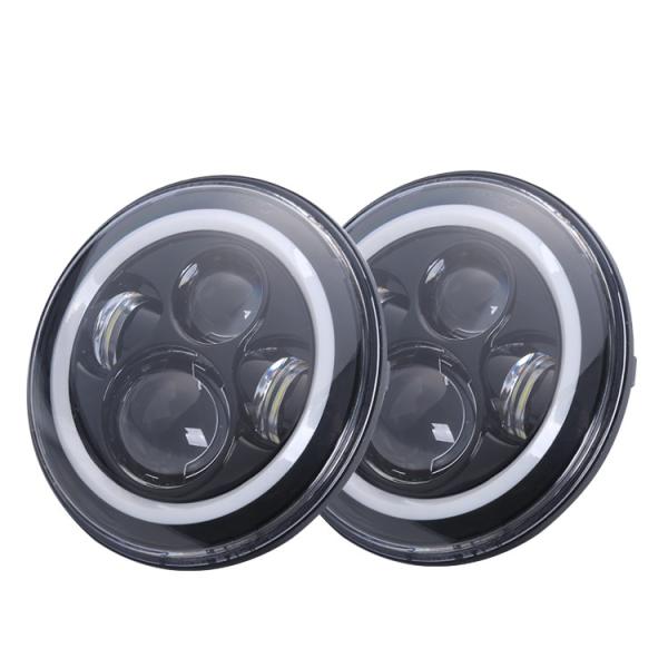 45W 7 Inch Landrover Angel Eye Ring Light , RGB Halo Lights For Trucks