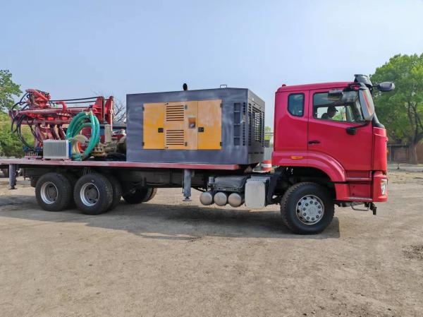 Powerful Truck Mounted Drill Rig for Water Well Drilling 300M Depth 30T Drill Tower Load