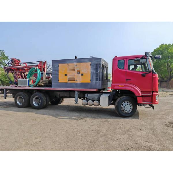 Powerful Truck Mounted Drill Rig for Water Well Drilling 300M Depth 30T Drill Tower Load