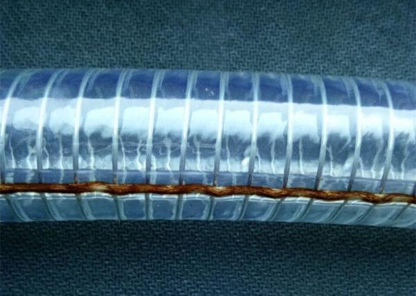 Good Flexibility PVC Anti Static Wire Reinforced Water Hose For Fuel Petroleum