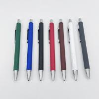 Colorful Retractable Metal Ball Pen Spray Painted Aluminum Barrel Press Ballpoint Pen