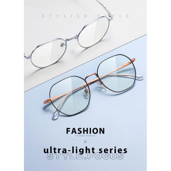 Свет круглых титановых очков рамки унисекс анти- радиационный анти- голубой