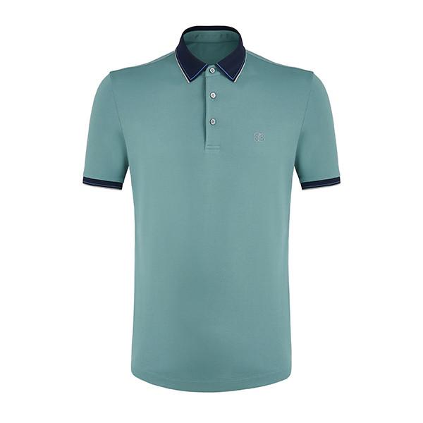 Business And Golf Custom Polo T-Shirt With Turndown Collar 100% Cotton Knitted