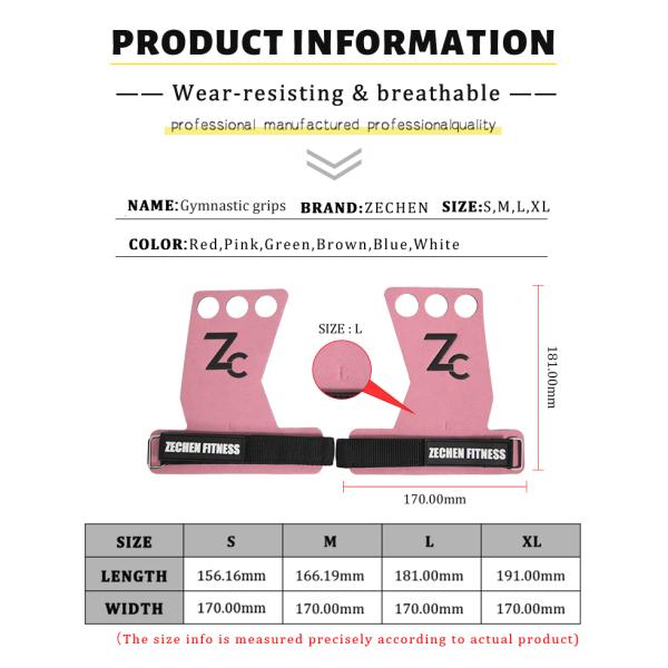 Pull Ups CrossFit Hand Grips Pink Carbon Fiber Leather Gym For Bars