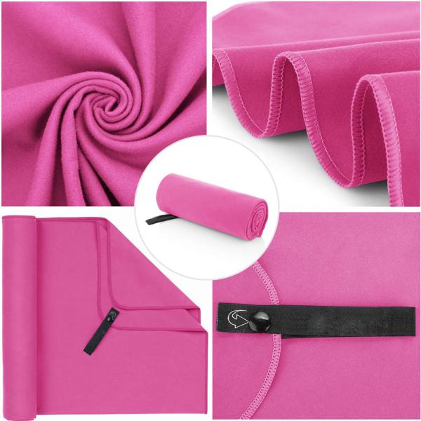 Plain Color Suede Sweat Quick-dry Microfiber Sports Towel 70x140cm