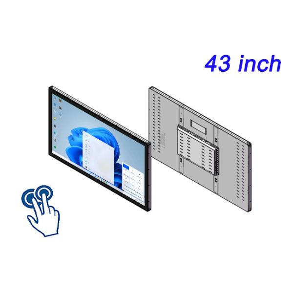 High Brightness 49 Inch Windows Industrial Touch Panel PC for Digital Signage