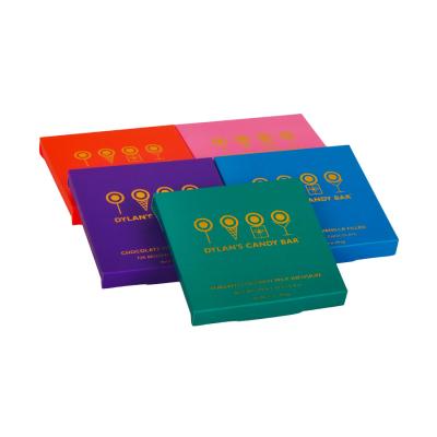 Textured Paper Eco Friendly Chocolate Boxes Foldable 6 X 6 X 6cm Size