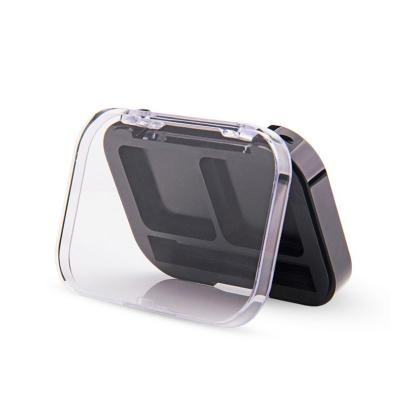 Two Square Eyelid Blush Odm Eyeshadow Box Custom Makeup Packaging Transparent