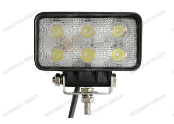 Stainless Steel LED Truck Work Lights 18W 3 Pcs * 6w 6000K IP67 For Rescue Vehicles