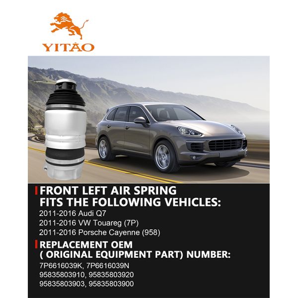 7P6616039K Air Spring Suitable for Audi Q7/Volkswagen Touareg (7P) and Porsche Cayenne (958)