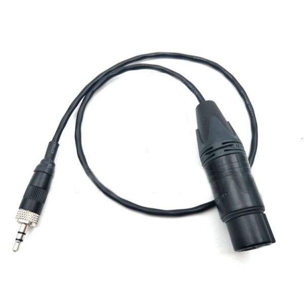 0.5M Length Camera Audio Cable , 3 Pin XLR Female To 3.5 Mm Cable For Audio Conversion