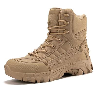 Non Slip Combat Boots Durable Hiking Military Boots Yellow For Rescue