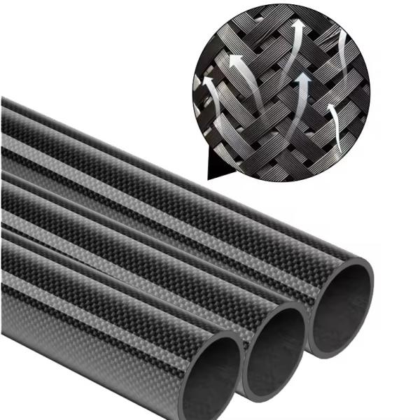 Carbon Fiber Aramid Hybrid Custom Tube Exhaust 40Mm Carbon Fiber Pipe