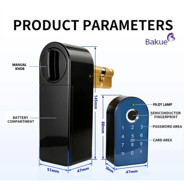 Black Fringerprint Door Lock Ideal for Widely Usage Like Hotel Delivering Robust Security Features and User Friendly Access Control Systems