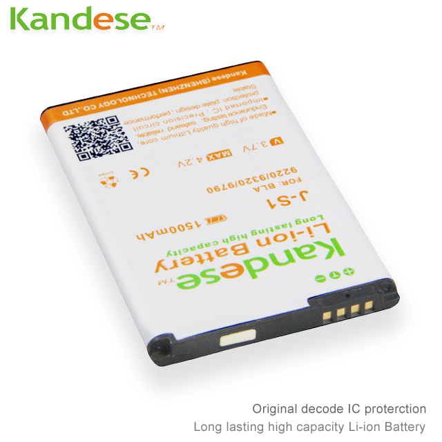 Brand Kandese Repalcement 1500mAh Capacity Mobile Phone Battery Batterie Batterij For Blackberry J-S1 JS1 9220 9320
