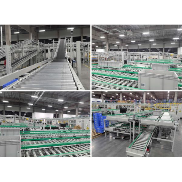 Carton Box Conveyor Sorting System Flexible Gravity Roller Conveyor System Logistics Sorting Warehouse Storage Rack
