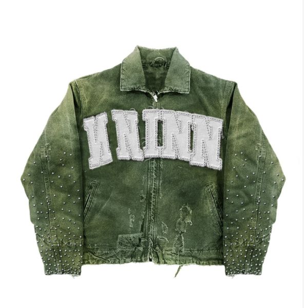 Streetwear Manufacturer Wholesale Rhinestone Zip up Letterman Bomber Jacket for Men Custom Varsity Embroidery Cropped Jacket
