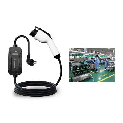 Carregador de nível 2 EVSE para uso externo 16A 32A Carregamento rápido