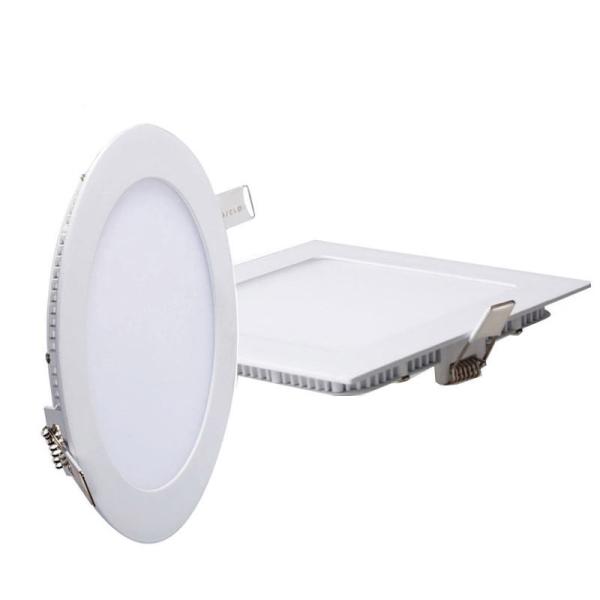 Painel LED redondo economizador de energia 120LM/W 80-83Ra ou 95-98Ra 12 V CC 24 V CC Triac regulável