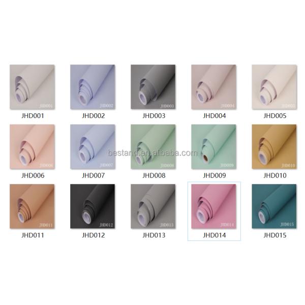 Matt Finish Self-Adhesive PVC Wallpaper in Dark Black Color for Home Decoration Sound-Absorbing Function