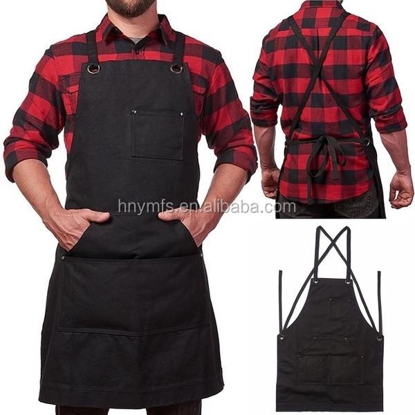 Large Tool Pockets Chef Work Uniform Professional Grade Heavy Cotton Adjustable
