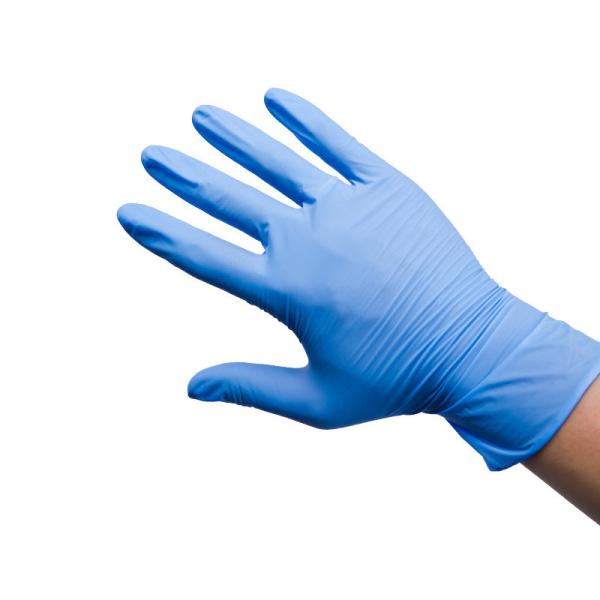 S M L XL Disposable Protective Gloves Blue Nitrile Vinyl Synthetic