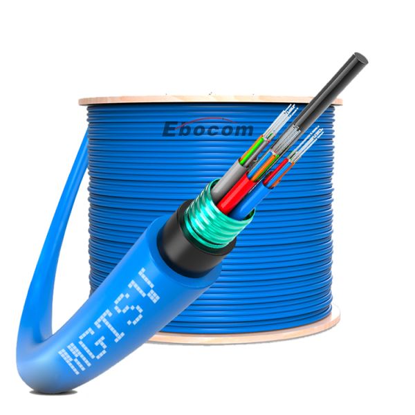 MGTSV Flame Retardant Mining Fiber Optical Cable 2-144 Cores for Mining Application Strength Member Steel Wire Tape
